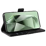 Θήκη Samsung Galaxy S24 FE 5G YIKATU Folio Series 003 με βάση στήριξης, υποδοχή καρτών και μαγνητικό κούμπωμα Flip Wallet από συνθετικό δέρμα και TPU μαύρο - Image 3