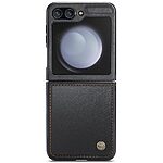 Θήκη Samsung Galaxy Z Flip6 5G / Z Flip7 FE 5G CASEME 023 Series Πορτοφόλι με βάση στήριξης, υποδοχές καρτών και μαγνητικό κούμπωμα από συνθετικό δέρμα και TPU μαύρο - Image 5