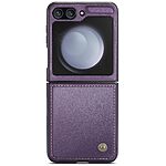 Θήκη Samsung Galaxy Z Flip6 5G / Z Flip7 FE 5G CASEME 023 Series Πορτοφόλι με βάση στήριξης, υποδοχές καρτών και μαγνητικό κούμπωμα από συνθετικό δέρμα και TPU μωβ - Image 5