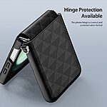 Θήκη Samsung Galaxy Z Flip6 5G / Z Flip7 FE 5G DUX DUCIS Fitt Series Προστατευτικό από δερματίνη και TPU με hinge protection και ενισχυμένη προστασία οθόνης μαύρο - Image 4