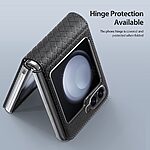 Θήκη Samsung Galaxy Z Flip6 5G / Z Flip7 FE 5G DUX DUCIS Bril Series Leather Coated συμβατό με MagSafe φορτιστή Πλάτη TPU μαύρο - Image 4