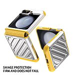 Θήκη Samsung Galaxy Z Flip6 5G / Z Flip7 FE 5G Mad Mask Electroplating Armor με ενισχυμένη προστασία και ανθεκτικά υλικά TPU+PC ασημί - Image 2