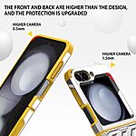 Θήκη Samsung Galaxy Z Flip6 5G / Z Flip7 FE 5G Mad Mask Electroplating Armor με ενισχυμένη προστασία και ανθεκτικά υλικά TPU+PC ασημί - Image 4