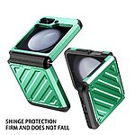 Θήκη Samsung Galaxy Z Flip6 5G / Z Flip7 FE 5G Mad Mask Electroplating Armor με ενισχυμένη προστασία και ανθεκτικά υλικά TPU+PC πράσινο - Image 2