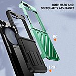 Θήκη Samsung Galaxy Z Flip6 5G / Z Flip7 FE 5G Mad Mask Electroplating Armor με ενισχυμένη προστασία και ανθεκτικά υλικά TPU+PC πράσινο - Image 5