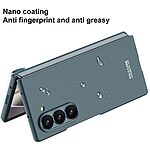 Θήκη Samsung Galaxy Z Fold6 5G GKK Premium κατασκευή συμβατή με ασύρματη φόρτιση MagSafe και ανθεκτικό PC υλικό, με λεπτή σχεδίαση και προστασία οθόνης από γυαλί γκρι - Image 5