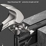 Θήκη Samsung Galaxy Z Fold6 5G GKK Premium Προστασία με ενσωματωμένο σταντ και θωρακισμένο PC υλικό, με θήκη γραφίδας και τζάμι οθόνης μαύρο - Image 4