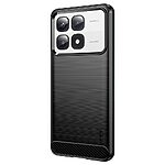 Θήκη Xiaomi 14T Pro 5G / 14T 5G MOFI Brushed V2 TPU Carbon Πλάτη μαύρο - Image 2