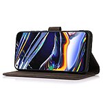 Θήκη Xiaomi 14T Pro 5G KHAZNEH Litchi Skin Texture Leather με βάση στήριξης, υποδοχές καρτών και μαγνητικό κούμπωμα καφέ - Image 3