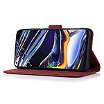 Θήκη Xiaomi 14T Pro 5G KHAZNEH Litchi Skin Texture Leather με βάση στήριξης, υποδοχές καρτών και μαγνητικό κούμπωμα κόκκινο - Image 3