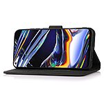 Θήκη Xiaomi 14T Pro 5G KHAZNEH Litchi Skin Texture Leather με βάση στήριξης, υποδοχές καρτών και μαγνητικό κούμπωμα μαύρο - Image 3