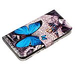 Θήκη Xiaomi Redmi 14C / Poco C75 OEM Big Blue Butterfly με βάση στήριξης, υποδοχές καρτών και μαγνητικό κούμπωμα Flip Wallet δερματίνη - Image 4