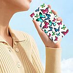 Θήκη Xiaomi Redmi 14C / Poco C75 OEM σχέδιο Butterflies με βάση στήριξης, υποδοχές καρτών και μαγνητικό κούμπωμα Flip Wallet δερματίνη - Image 5