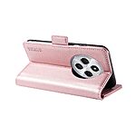 Θήκη Xiaomi Redmi 14C / Poco C75 YIKATU Folio Series 003 με βάση στήριξης, υποδοχή καρτών και μαγνητικό κούμπωμα Flip Wallet από συνθετικό δέρμα και TPU ροζ χρυσό - Image 4