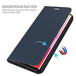 Θήκη Nothing CMF Phone 1 5G DUX DUCIS Skin Pro Series με βάση στήριξης, υποδοχή καρτών και μαγνητικό κούμπωμα Flip Wallet από συνθετικό δέρμα και TPU μπλε - Image 3