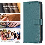 Θήκη Realme 13 Pro 5G / 13 Pro+ 5G BINFEN COLOR Leather Wallet series 12 με βάση στήριξης, υποδοχές καρτών και μαγνητικό κούμπωμα πράσινο - Image 4