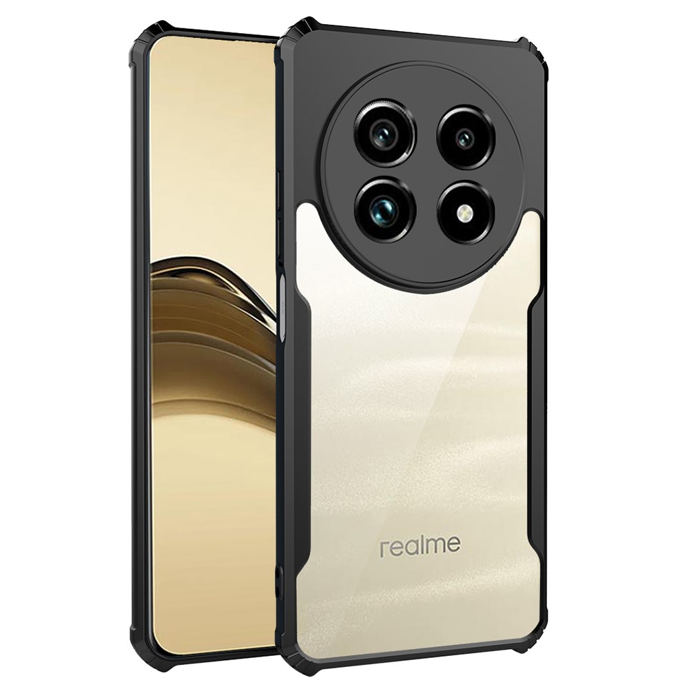 Θήκη Realme 13 Pro 5G / 13 Pro+ 5G Mad Mask Hybrid Sockproof Transparent πλάτη από αντικραδασμικό TPU μαύρο Θήκη Realme 13 Pro 5G / 13 Pro+ 5G Mad Mask Hybrid Sockproof Transparent πλάτη από αντικραδασμικό TPU μαύρο