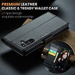 Θήκη Samsung Galaxy A16 4G / A16 5G CASEME 023 Series Πορτοφόλι με βάση στήριξης, υποδοχές καρτών και μαγνητικό κούμπωμα από συνθετικό δέρμα και TPU μαύρο - Image 5