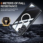 Ανθεκτική Θήκη Samsung Galaxy A16 4G/5G με Πλήρη Προστασία, Μαγνητική MagSafe Υποστήριξη και Ενσωματωμένη προστατευτική μεμβράνη – Μαύρη - Image 4