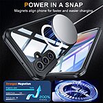 Ανθεκτική Θήκη Samsung Galaxy A16 4G/5G με Πλήρη Προστασία, Μαγνητική MagSafe Υποστήριξη και Ενσωματωμένη προστατευτική μεμβράνη – Μαύρη - Image 5