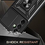 Θήκη Samsung Galaxy A16 4G / A16 5G Mad Mask Camshield Armor Guard Πλάτη με προστασία για την κάμερα, Kickstand και Βάση στήριξης από σκλήρό Premium TPU ασημί - Image 3