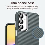 Θήκη Samsung Galaxy A16 4G / A16 5G Mad Mask Σχέδιο carbon fiber texture με ενισχυμένες γωνίες από Premium ανθεκτικό TPU γκρι - Image 5