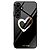 Θήκη Samsung Galaxy A16 4G / A16 5G OEM σχέδιο Black Heart με πλάτη από Tempered Glass και εσωτερικό TPU μαύρο