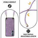 Θήκη Samsung Galaxy A16 4G / A16 5G OEM Soft Silicone Sockproof v5 πλάτη με κορδόνι από αντικραδασμικό TPU μωβ - Image 4