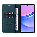 υποδοχή καρτών και μαγνητικό κούμπωμα Flip Wallet από συνθετικό δέρμα και TPU πράσινο