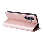 Θήκη Samsung Galaxy A16 4G / A16 5G YIKATU Folio Series με βάση στήριξης, υποδοχή καρτών και μαγνητικό κούμπωμα Flip Wallet από συνθετικό δέρμα και TPU ροζ χρυσό - Image 3