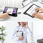 Θήκη Tablet Samsung Galaxy Tab A9 / Α11 8.7" DUX DUCIS Toby Series Tri-Fold με ειδική θέση για πενάκι και διάφανη ενισχυμένη πλάτη μαύρο - Image 3