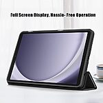 Θήκη Tablet Samsung Galaxy Tab A9 / Α11 8.7" Mad Mask Tri-Fold Ανθεκτική σε πτώσεις, TPU και διάφανη ενισχυμένη πλάτη μαύρο - Image 3