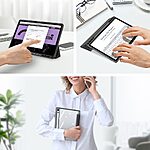 Θήκη Tablet Samsung Galaxy Tab S9 FE / S10 FE / S10 Lite 10.9" DUX DUCIS Toby Series Tri-Fold με ειδική θέση για πενάκι και διάφανη ενισχυμένη πλάτη μαύρο - Image 4