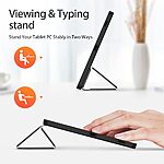 Θήκη Tablet Samsung Galaxy Tab S9 FE / S10 FE / S10 Lite 10.9" DUX DUCIS Domo Series Tri-Fold με ειδική θέση για πενάκι και ενισχυμένη εσωτερική πλάτη μαύρο - Image 3