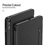 Θήκη Tablet Samsung Galaxy Tab S9 FE / S10 FE / S10 Lite 10.9" DUX DUCIS Domo Series Tri-Fold με ειδική θέση για πενάκι και ενισχυμένη εσωτερική πλάτη μαύρο - Image 5