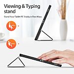 Θήκη Tablet Samsung Galaxy Tab S9 FE+ 12.4" DUX DUCIS Domo Series Tri-Fold με ειδική θέση για πενάκι και ενισχυμένη εσωτερική πλάτη μαύρο - Image 3