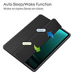 Θήκη Tablet Samsung Galaxy Tab S9 FE+ 12.4" Mad Mask Tri-Fold με ειδική θέση για πενάκι και διάφανη ενισχυμένη πλάτη μαύρο - Image 3