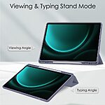 Θήκη Tablet Samsung Galaxy Tab S9 FE+ 12.4" Mad Mask Tri-Fold με ειδική θέση για πενάκι και διάφανη ενισχυμένη πλάτη μωβ - Image 2