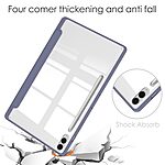 Θήκη Tablet Samsung Galaxy Tab S9 FE+ 12.4" Mad Mask Tri-Fold με ειδική θέση για πενάκι και διάφανη ενισχυμένη πλάτη μωβ - Image 4