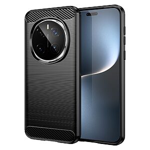 Θήκη Honor Magic7 Pro 5G Mad Mask Brushed TPU Carbon Πλάτη μαύρο