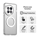 Θήκη OnePlus 13 5G Mad Mask Magnetic Candy Series Matte Hybrid συμβατό με MagSafe φορτιστή Transparent Πλάτη TPU λευκό - Image 2