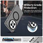 Θήκη OnePlus 13 5G Mad Mask Magnetic Candy Series Matte Hybrid συμβατό με MagSafe φορτιστή Transparent Πλάτη TPU μαύρο - Image 3