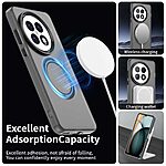 Θήκη OnePlus 13 5G Mad Mask Magnetic Candy Series Matte Hybrid συμβατό με MagSafe φορτιστή Transparent Πλάτη TPU μαύρο - Image 4