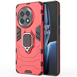 Θήκη OnePlus 13R 5G Mad Mask Πλάτη Thin Armor με Μαγνητικό δαχτυλίδι και Βάση στήριξης TPU κόκκινο