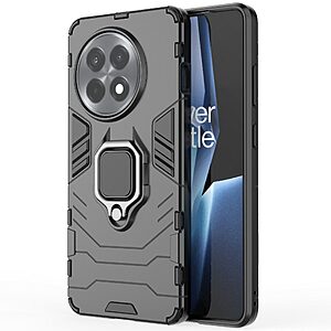 Θήκη OnePlus 13R 5G Mad Mask Πλάτη Thin Armor με Μαγνητικό δαχτυλίδι και Βάση στήριξης TPU μαύρο