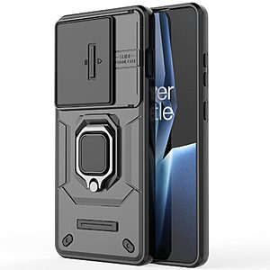 Kickstand και Βάση στήριξης από σκλήρό Premium TPU μαύρο