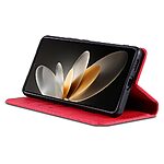 Θήκη Oppo Find X8 Pro 5G AZNS Litchi Retro V4 Texture Leather με βάση στήριξης, υποδοχές καρτών και μαγνητικό κούμπωμα κόκκινο - Image 3