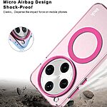 Θήκη Oppo Find X8 Pro 5G IMAK Magsafe Series, συμβατό με ασύρματη φόρτιση, Frame TPU πλάτη μωβ ανοιχτό - Image 4