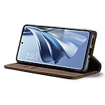 Θήκη Oppo Reno10 5G / Reno10 Pro 5G CASEME 013 Series Πορτοφόλι με βάση στήριξης, υποδοχές καρτών και μαγνητικό κούμπωμα από συνθετικό δέρμα και TPU καφέ - Image 3