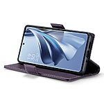 Θήκη Oppo Reno10 5G / Reno10 Pro 5G CASEME 023 Series Πορτοφόλι με βάση στήριξης, υποδοχές καρτών και μαγνητικό κούμπωμα από συνθετικό δέρμα και TPU μωβ - Image 4
